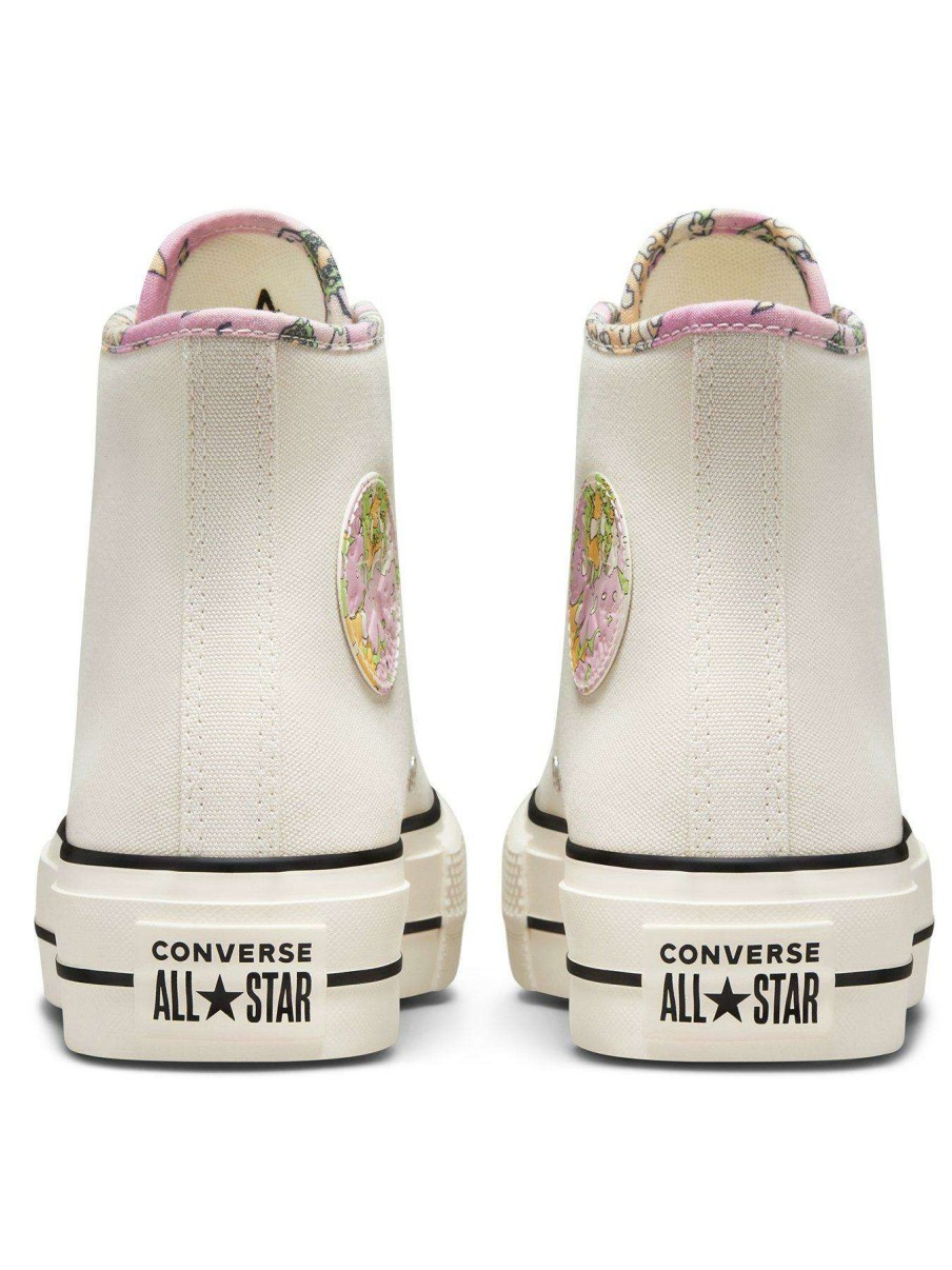 Women * | Converse All Star Lift Canvas Hi-Tops Off-White/Pink