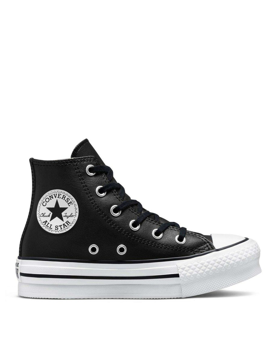 Kids * | Converse Chuck Taylor All Star Eva Lift Leather Childrens Hi Top Trainers