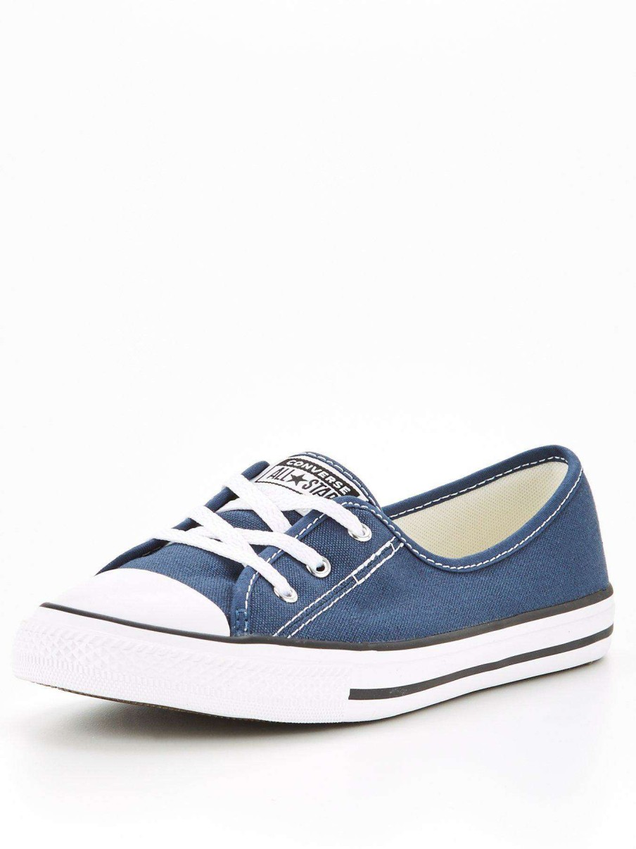 Women * | Converse Chuck Taylor All Star Ballet Lace Pump Navy