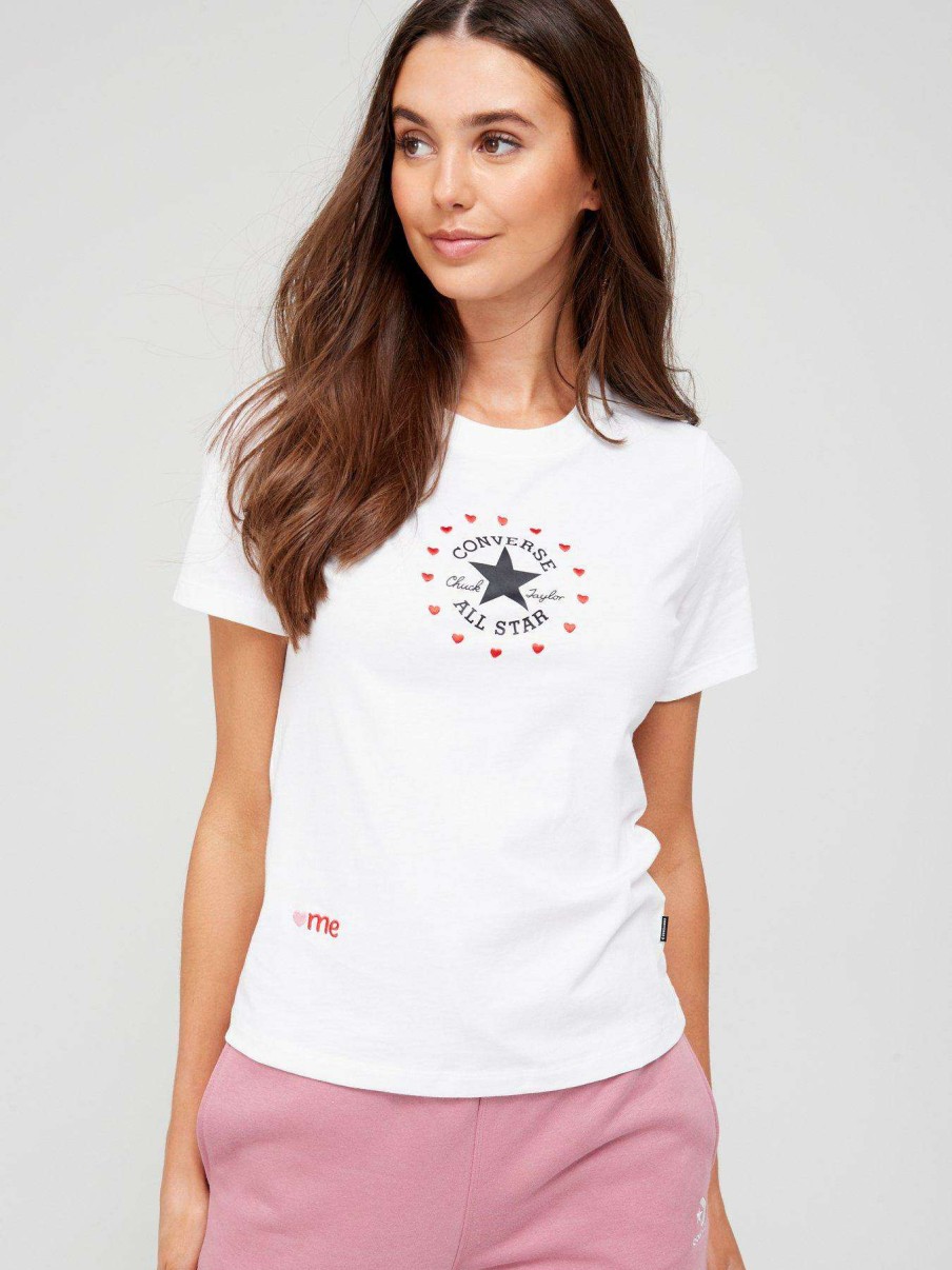 Women * | Converse Chuck Taylor Love Me Regular Tee