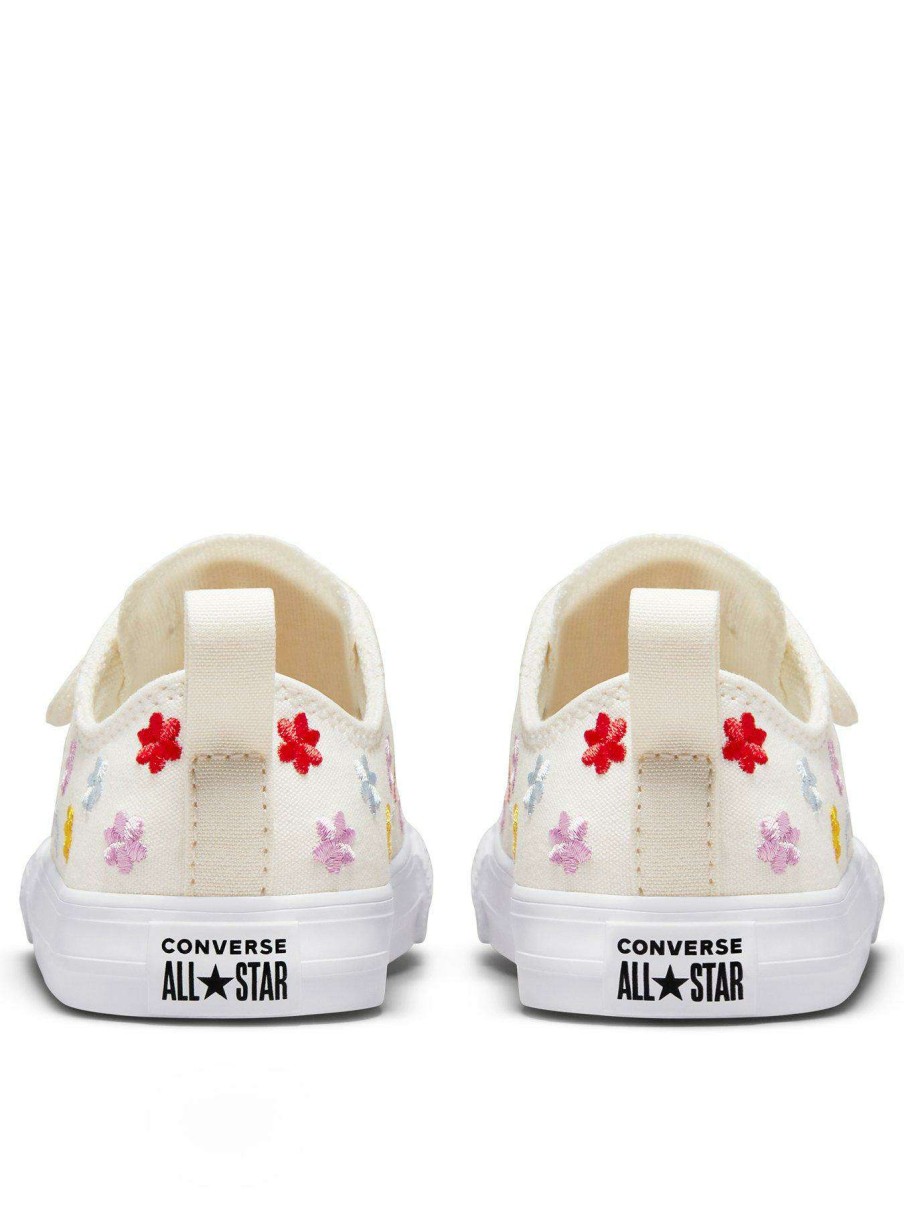 Kids * | Converse Infant Chuck Taylor All Star 2V Trainers Off White/Pink