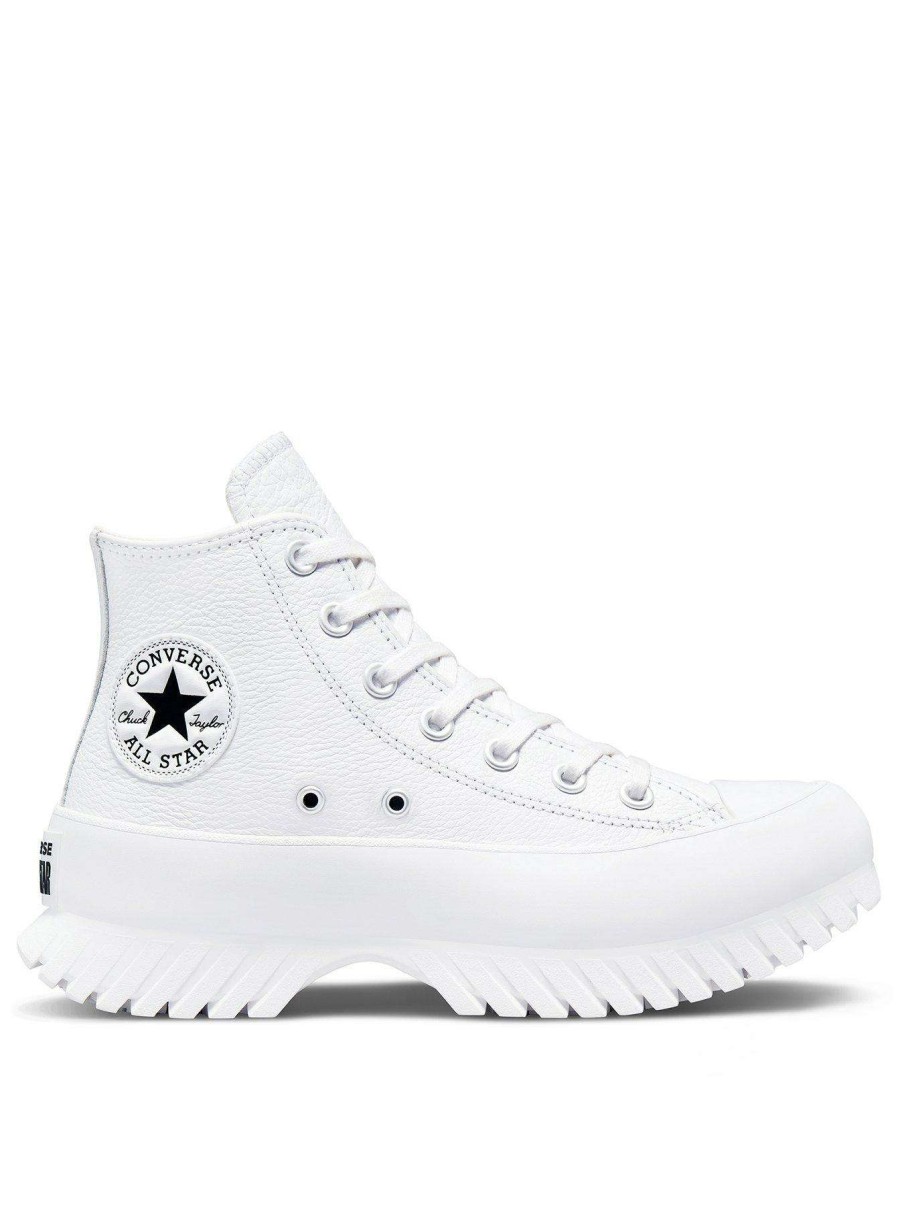 Women * | Converse Chuck Taylor All Star Lugged Leather Hi-Tops White