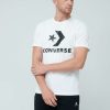 Men * | Converse Star Chevron Short Sleeve Tee White