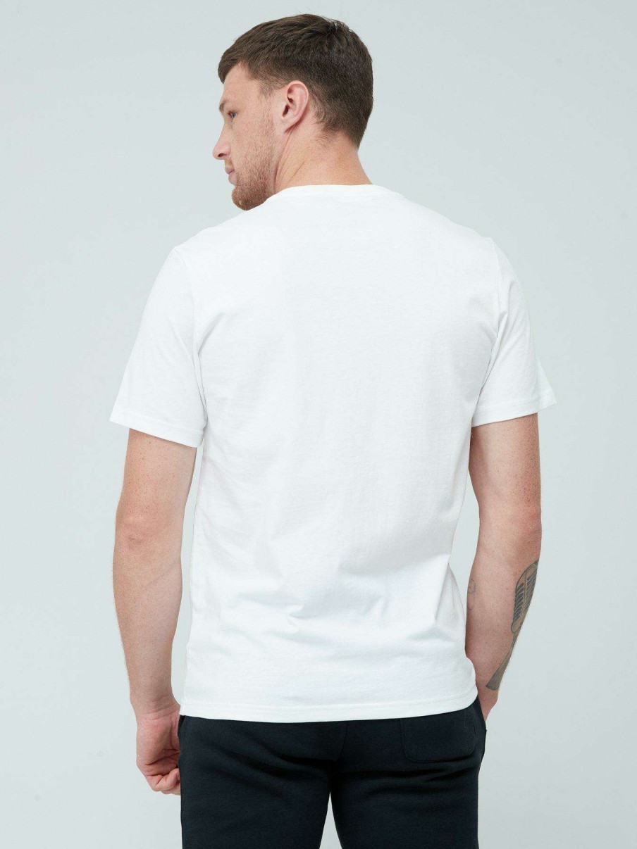 Men * | Converse Star Chevron Short Sleeve Tee White