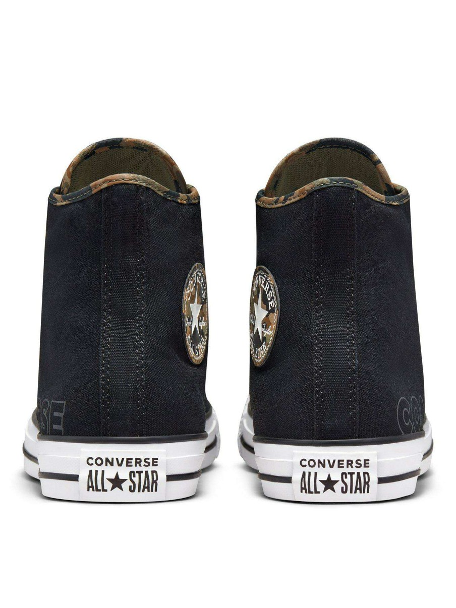 Men * | Converse Chuck Taylor All Star Canvas Hi Top Black/Camo