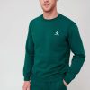 Men * | Converse Embroidered Star Chevron Left Chest Crew Bottle Green