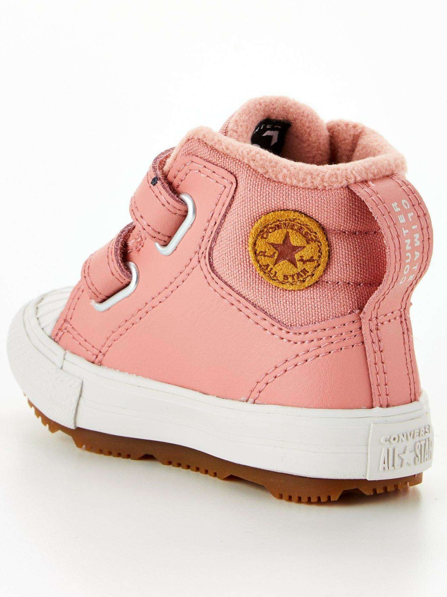 Kids * | Converse Chuck Taylor All Star Berkshire Boot Hi Infant Trainer Pink/White