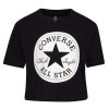 Kids * | Converse Older Girls Signature Chuck Patch Boxy T-Shirt Black