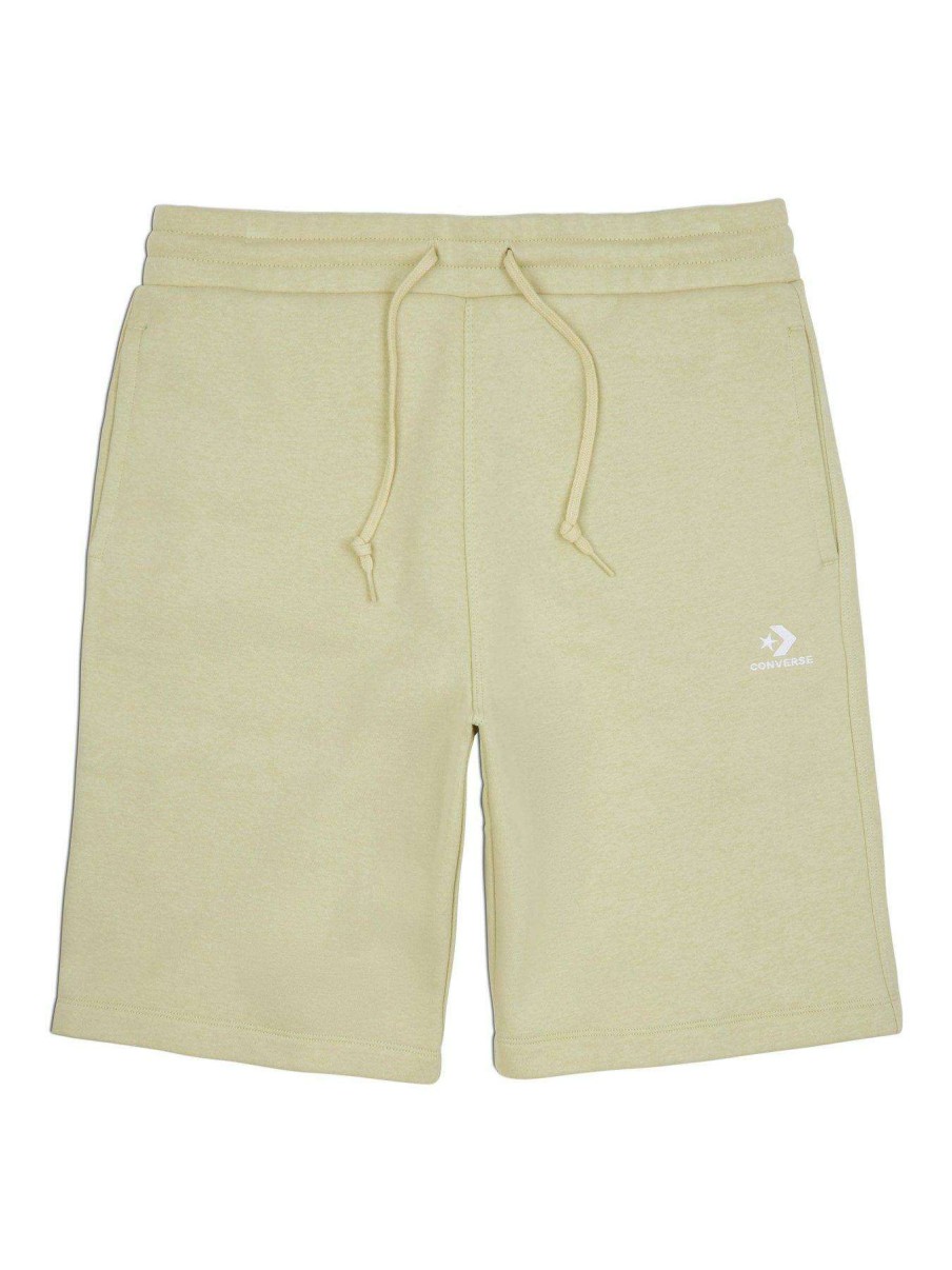 Gifts * | Converse Embroidered Star Chevron Fleece Shorts Beige