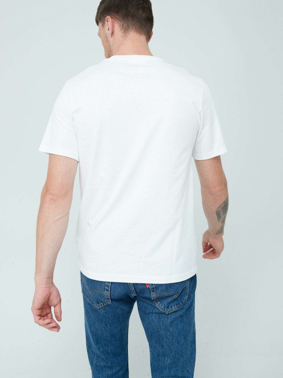 Men * | Converse Chuck Taylor Patch Graphic Short Sleeve Tee White