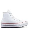 Kids * | Converse Chuck Taylor All Star Hi Childrens Girls Eva Lift Canvas Platform Trainers -White