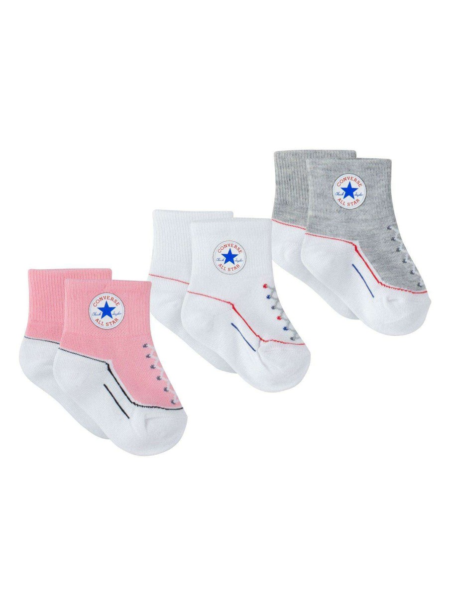 Gifts * | Converse Younger Chuck Infant Toddler Quarter 3 Pack Multi