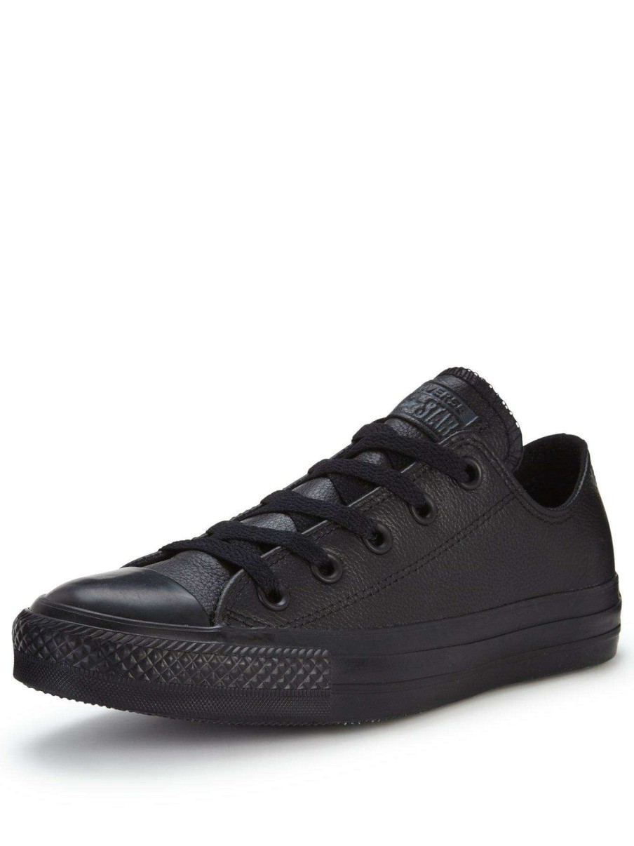 Women * | Converse Chuck Taylor All Star Leather Ox Plimsolls Black