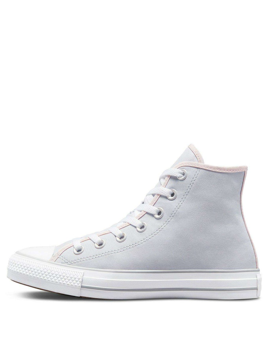 Women * | Converse Chuck Taylor All Star Millennium Glam Hi Tops Grey/Pink