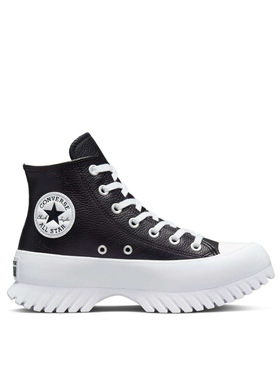 Women * | Converse Chuck Taylor All Star Lugged Leather Hi-Tops Black/White