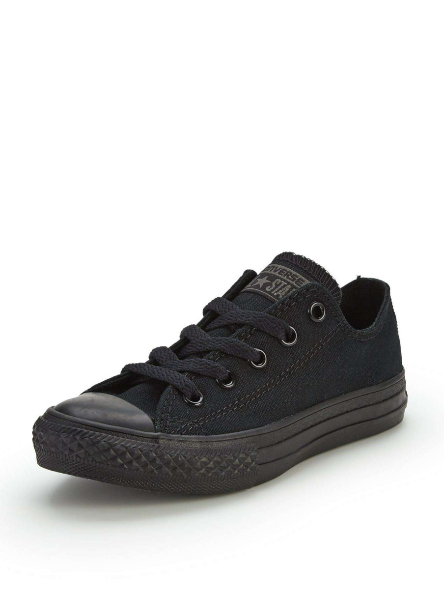 Kids * | Converse Chuck Taylor All Star Mono Canvas Ox Core Childrens Trainers Black