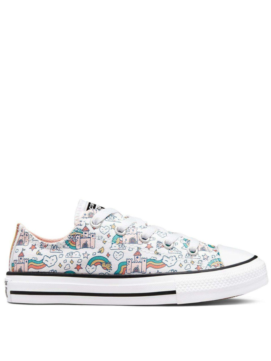 Kids * | Converse Chuck Taylor All Star Childrens Rainbow Castles Trainers White/Pink