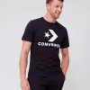 Gifts * | Converse Star Chevron Short Sleeve Tee Black