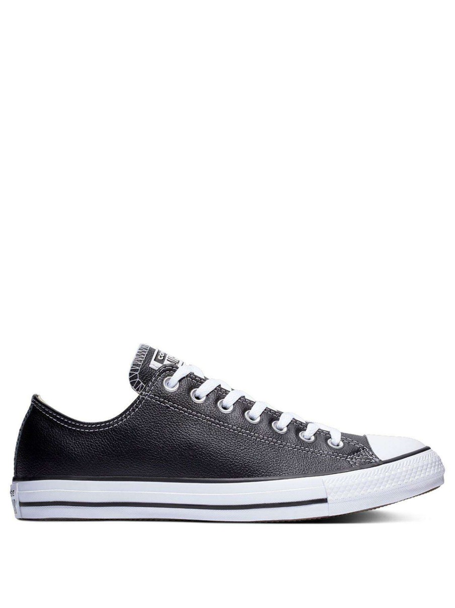 Men * | Converse Chuck Taylor Leather All Star Ox Black