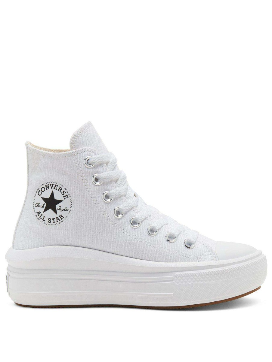 Women * | Converse Chuck Taylor All Star Move Platform Hi White/White