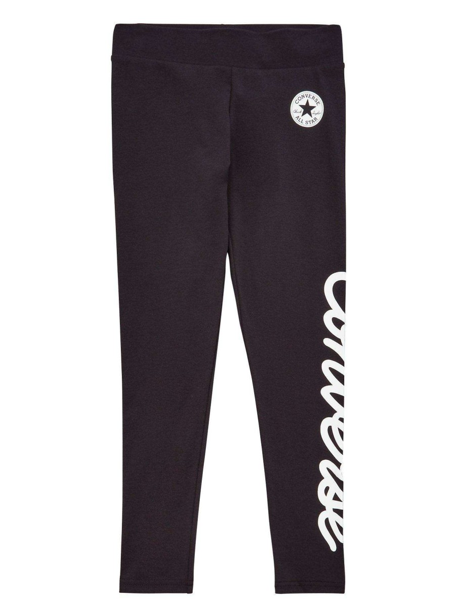 Kids * | Converse Signature Chuck Patch Leggings Black