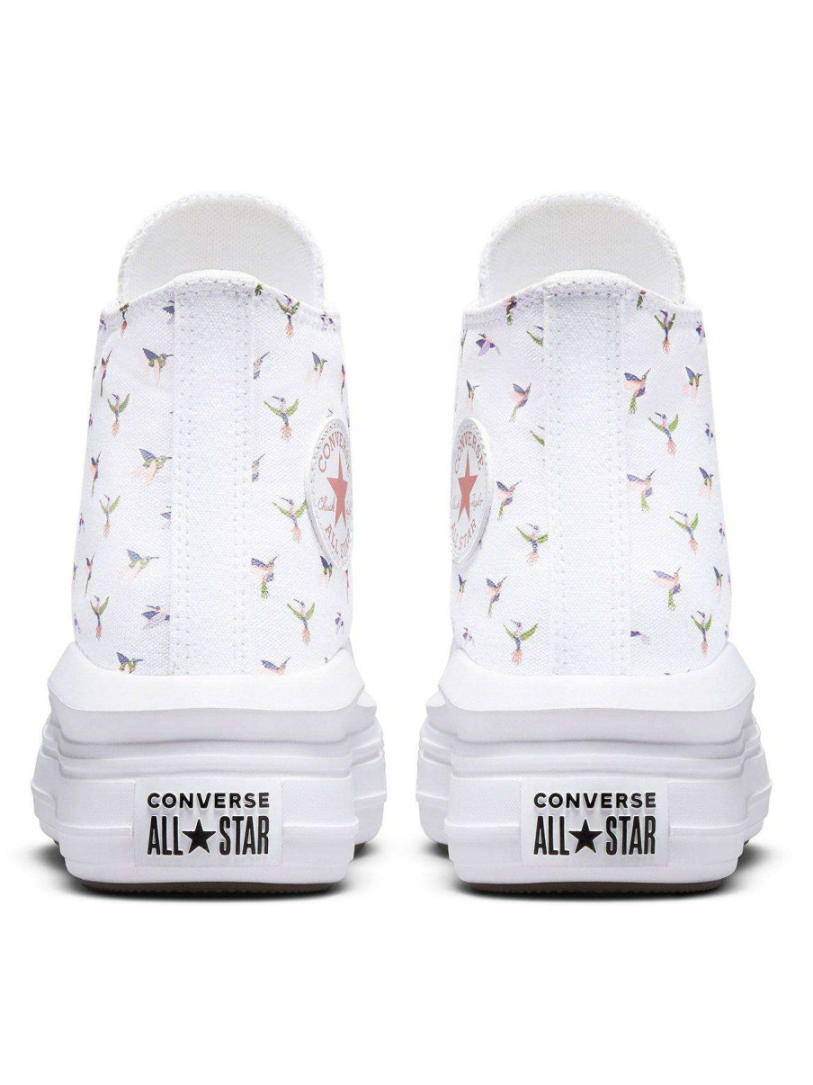 Kids * | Converse Chuck Taylor All Star Move Hummingbird Platform Junior Hi Top Trainers