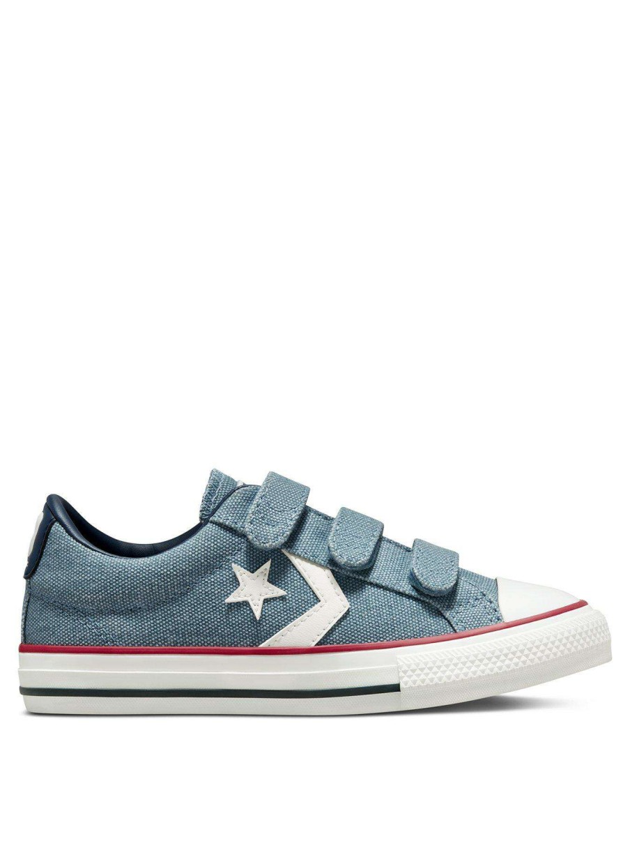 Kids * | Converse Star Player Ox Childrens Unisex Ev 3V Trainers -Blue/White