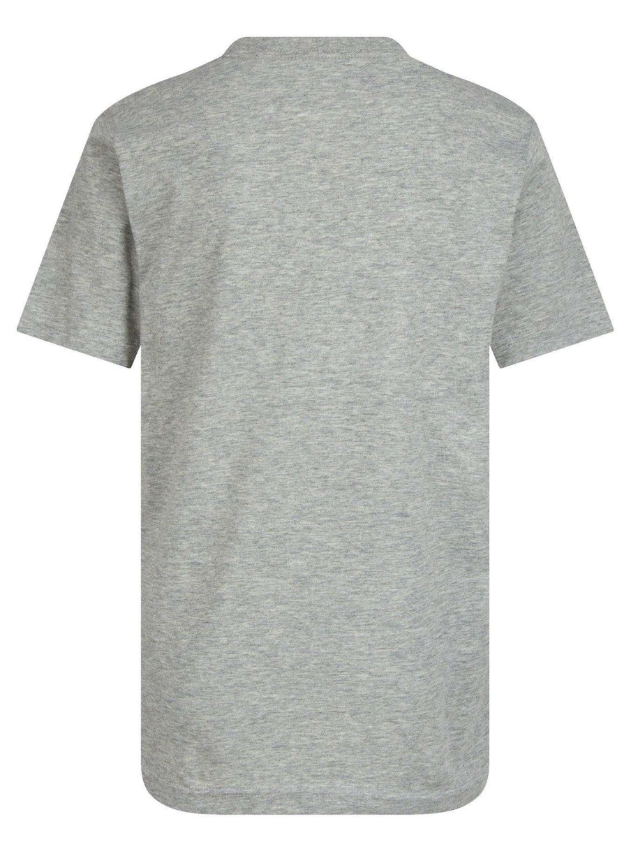 Kids * | Converse Older Boys Short Sleeve Printed Chuck Taylor Patch T-Shirt Grey