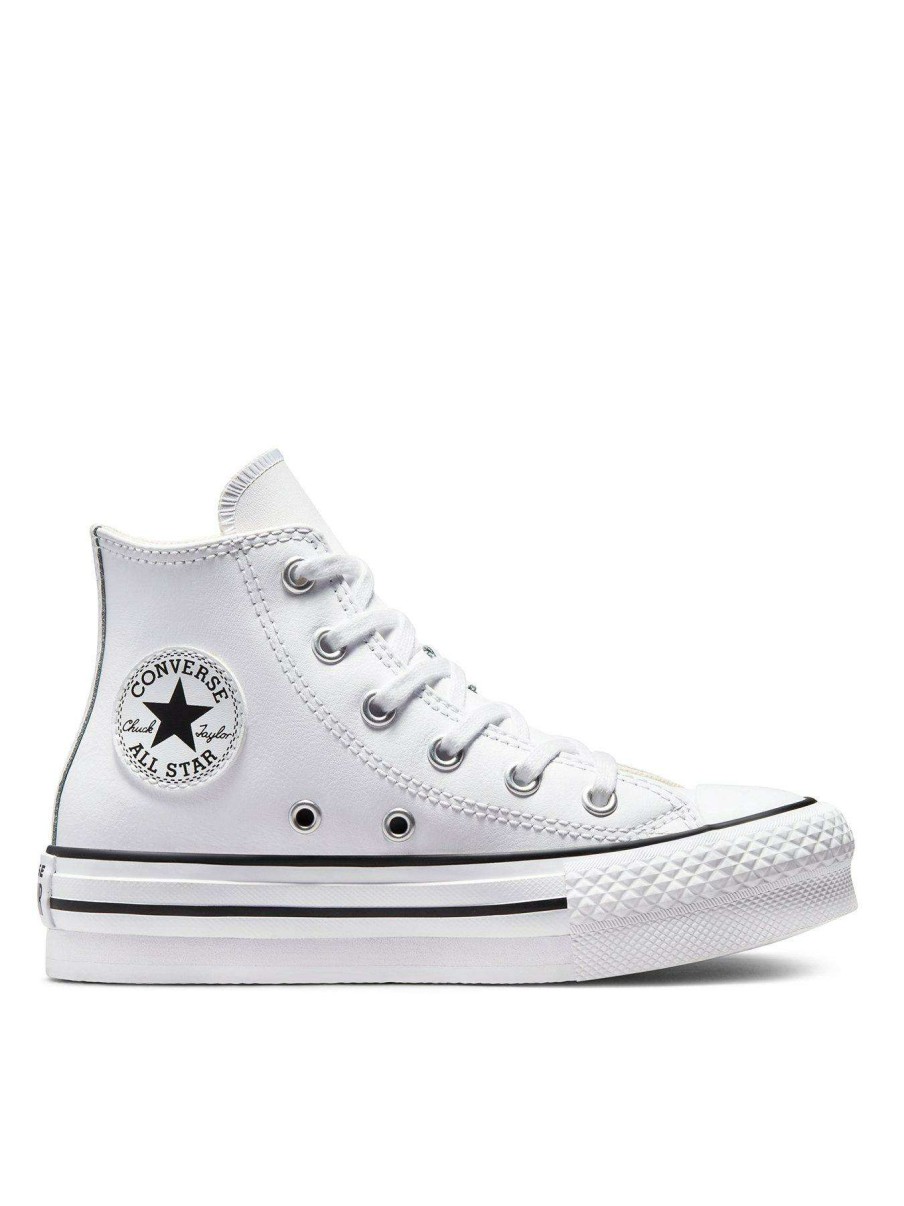 Kids * | Converse Chuck Taylor All Star Eva Lift Leather Childrens Hi Top Trainers