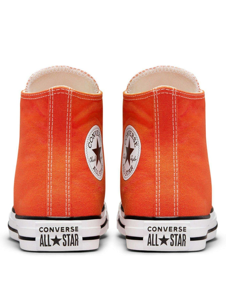 Women * | Converse Chuck Taylor All Star Desert Colour Canvas Hi Top Trainers Orange/White