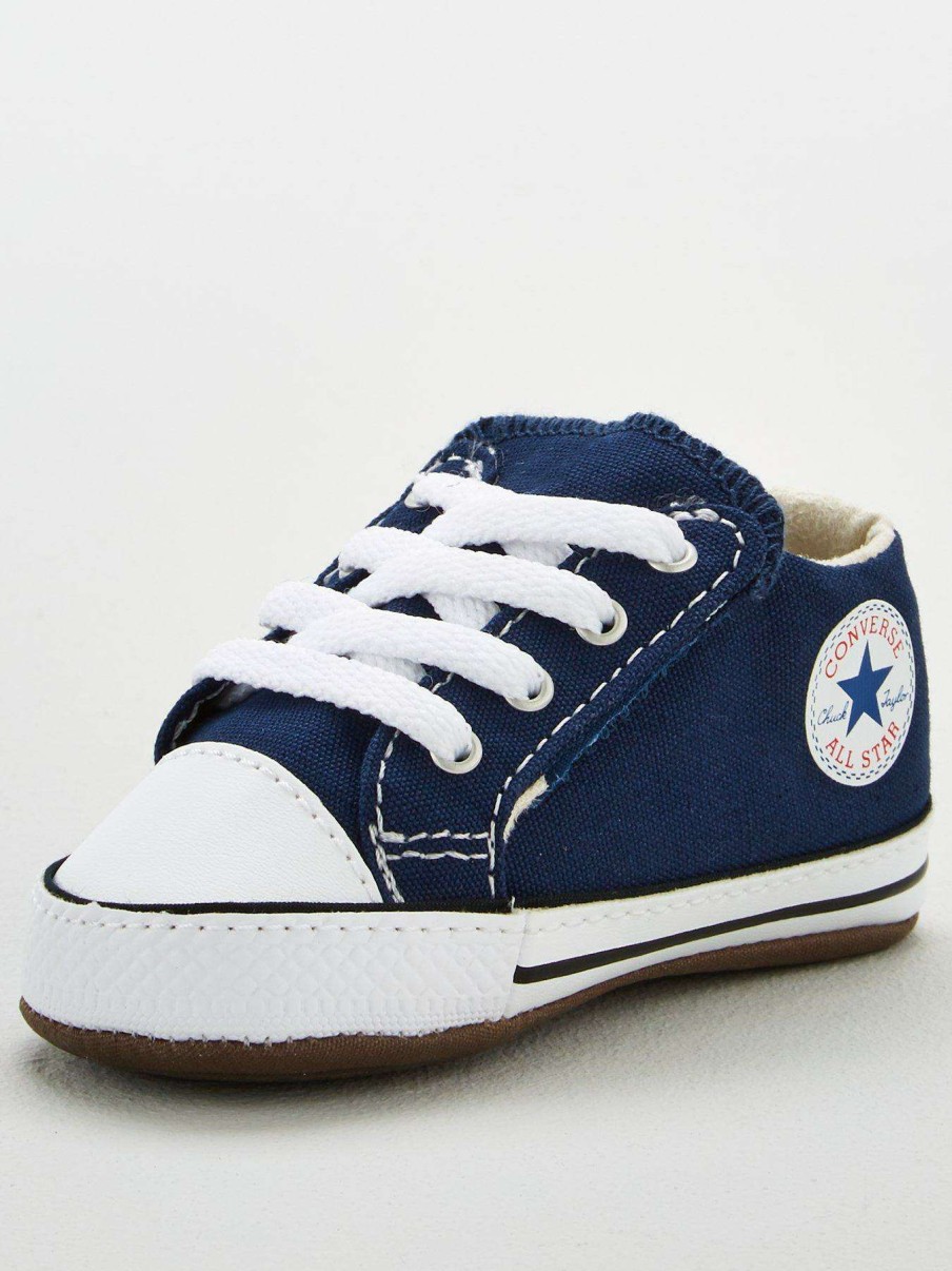 Kids * | Converse Chuck Taylor All Star Ox Crib Boys Cribster Canvas Trainers -Navy/White