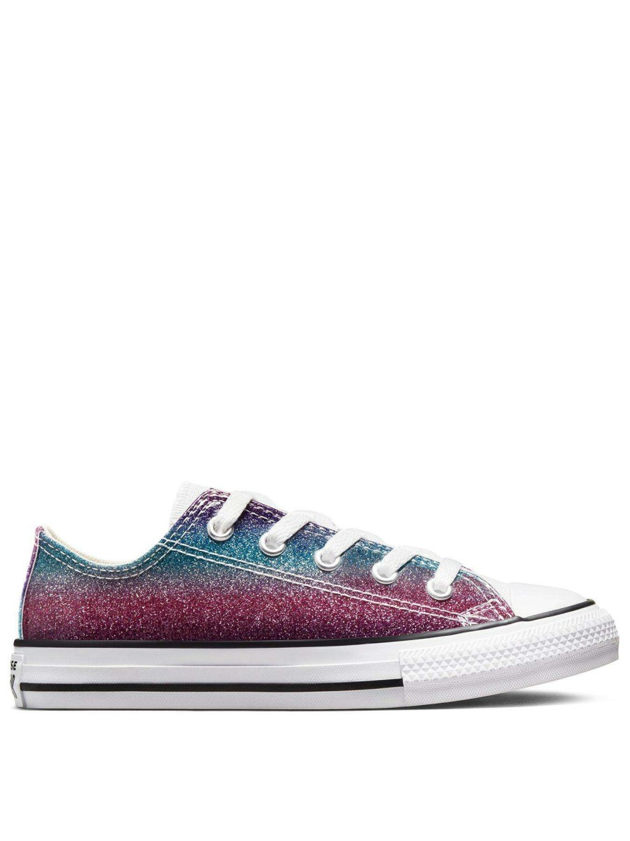 Kids * | Converse Chuck Taylor All Star Childrens Glitter Drip Trainers Pink/White