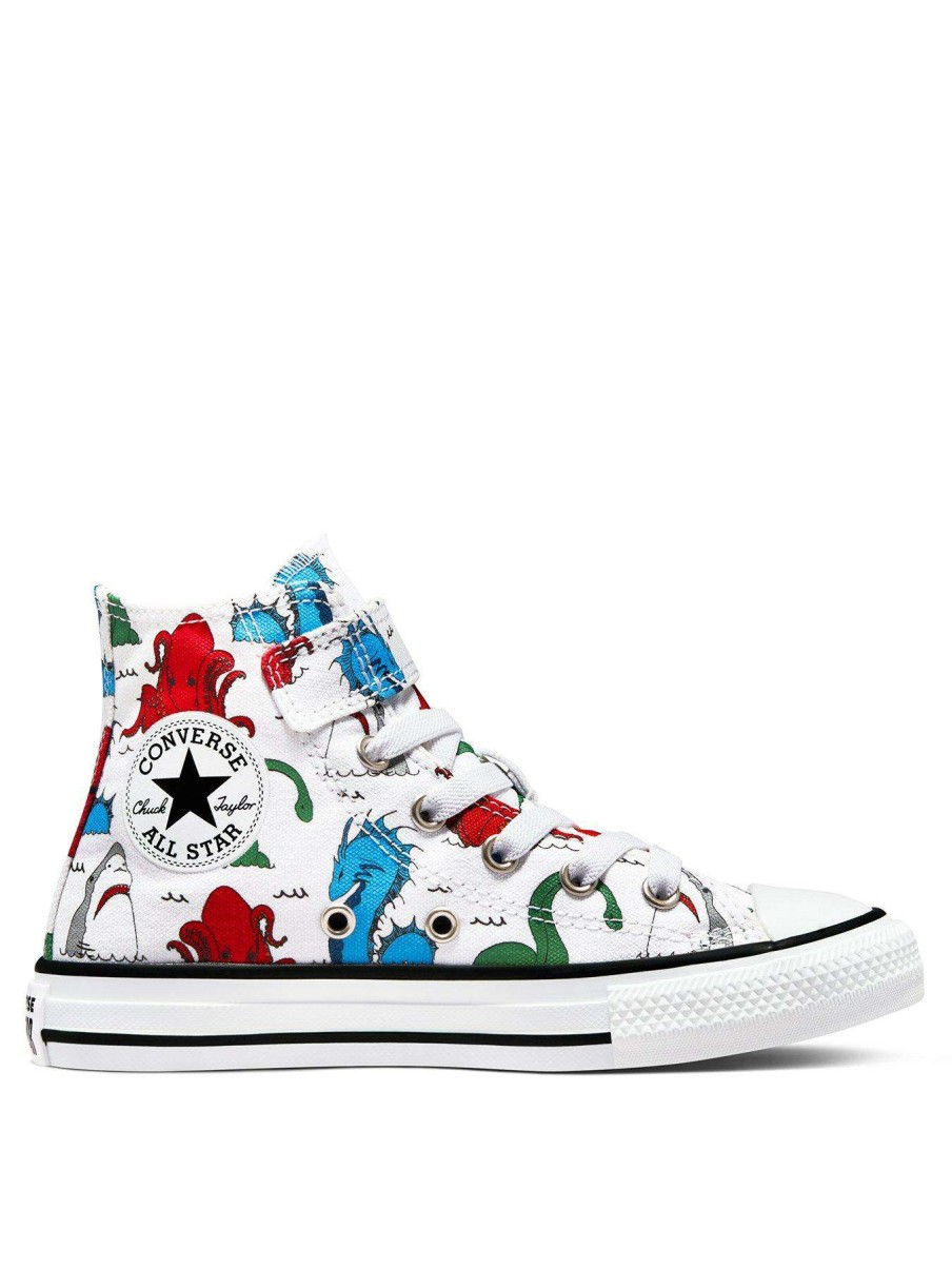 Kids * | Converse Chuck Taylor All Star Hi Childrens Boys 1V Trainers White/Multi