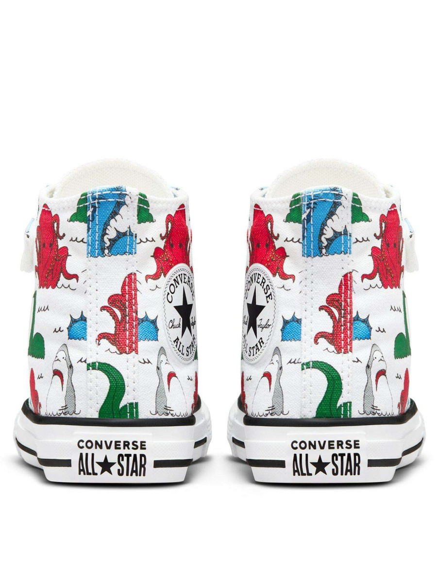 Kids * | Converse Chuck Taylor All Star Hi Childrens Boys 1V Trainers White/Multi