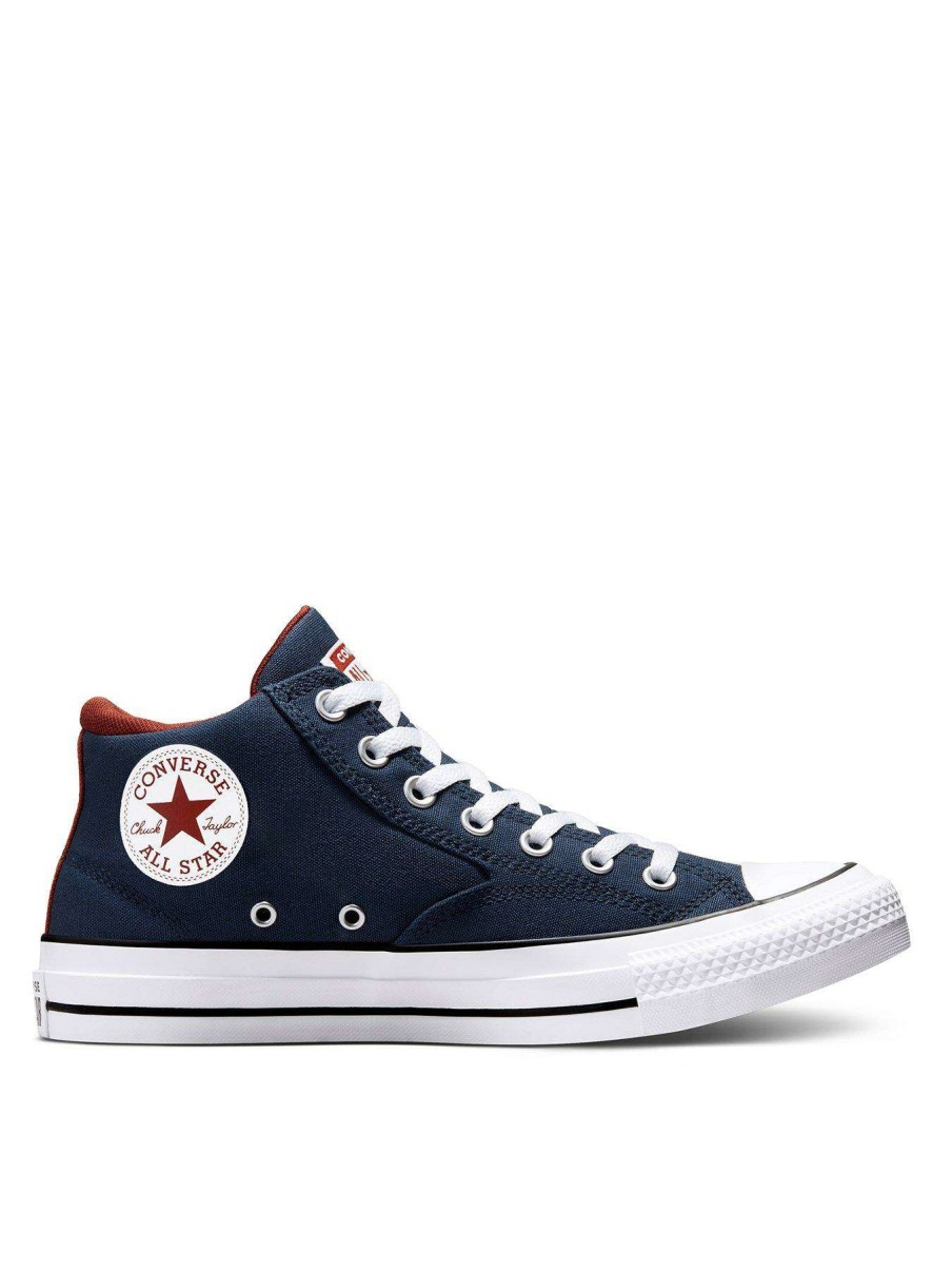 Men * | Converse Chuck Taylor All Star Malden Street Canvas Mid Navy/White