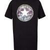 Kids * | Converse Short Sleeve Chuck Patch Dress Black