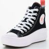 Kids * | Converse Chuck Taylor All Star Hi Junior Girls Move Canvas Platform Trainers -Black/Pink/White