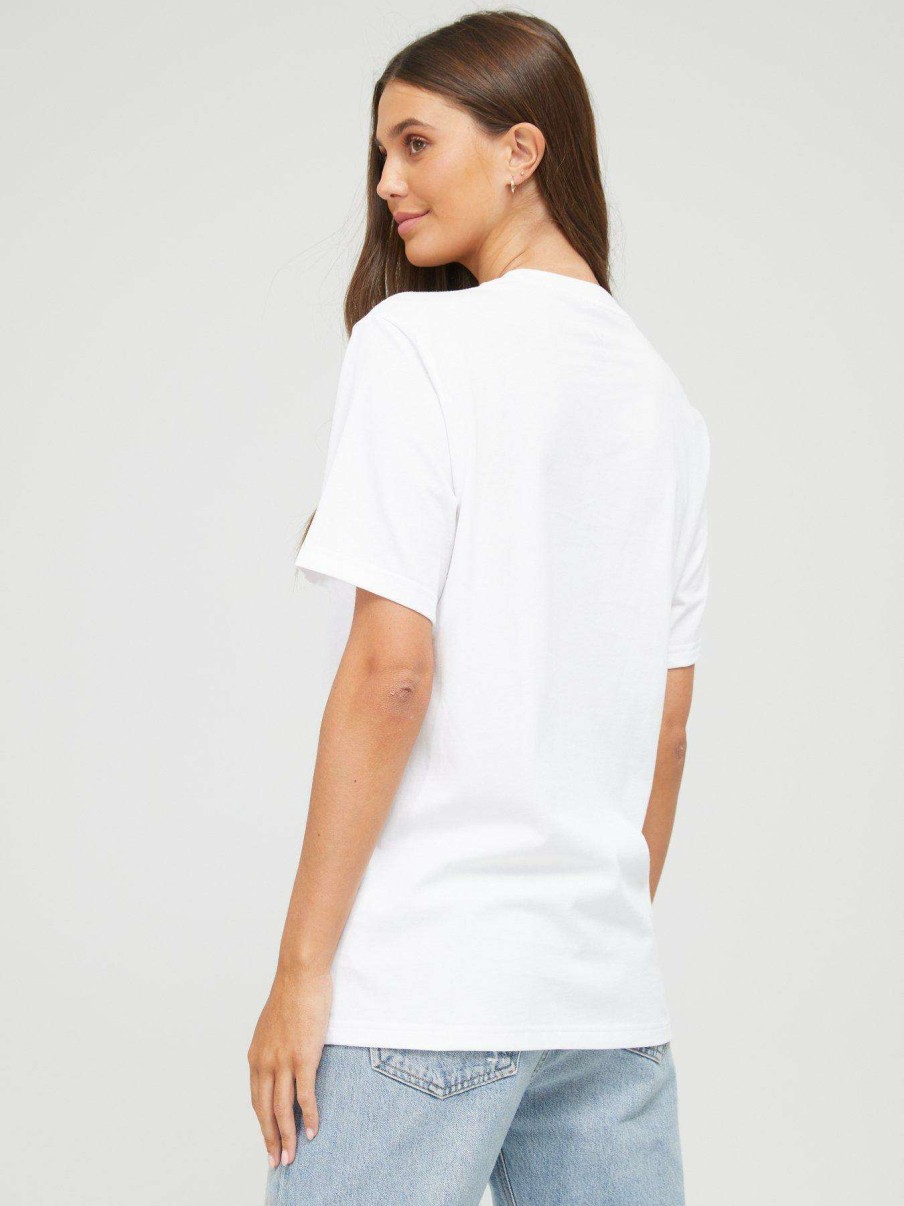 Women * | Converse Centre Chuck Patch Ss Tee White