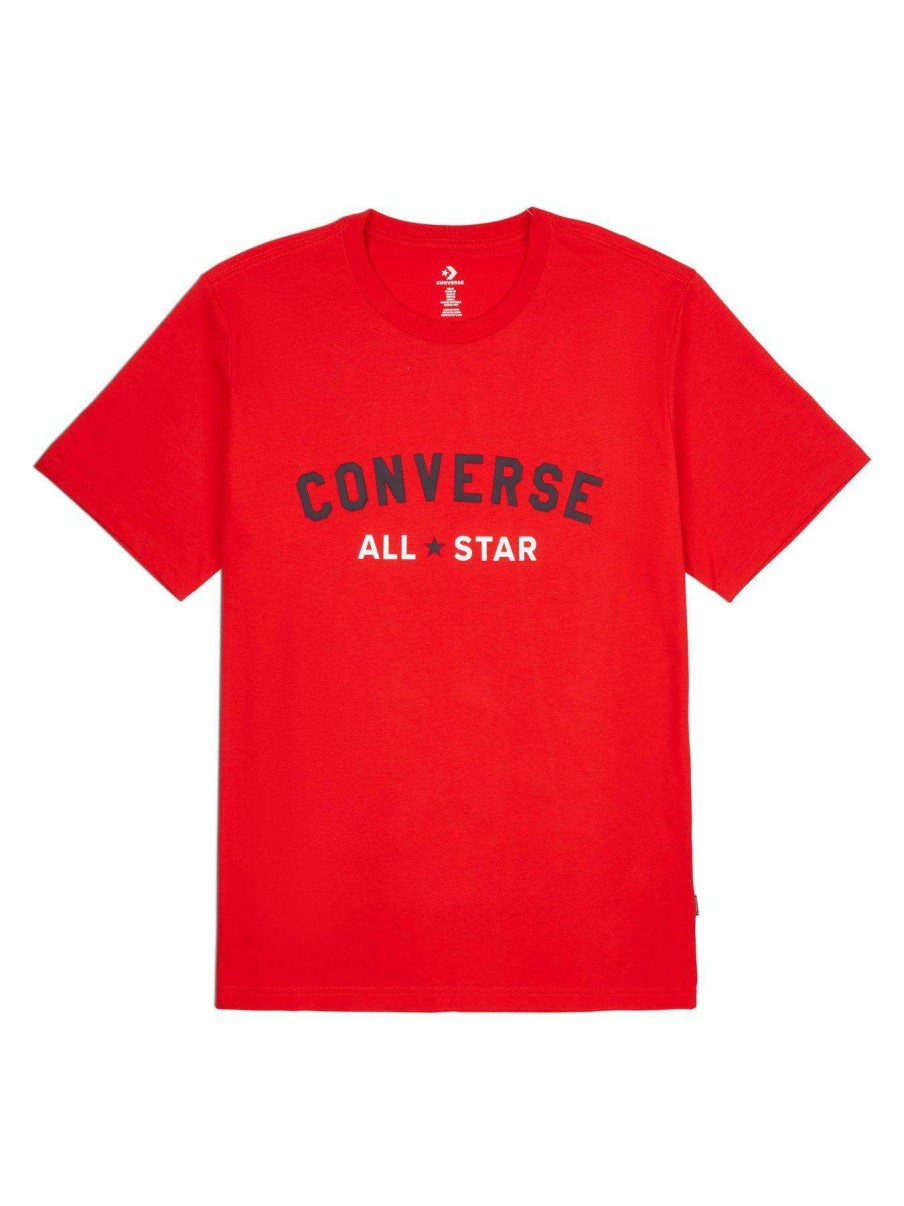 Men * | Converse All Star Varsity Graphic T-Shirt Red