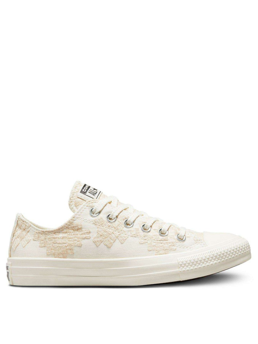 Women * | Converse Chuck Taylor All Star Broderie Ox Cream/White