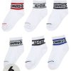 Kids * | Converse Younger Kids Wordmark Ankle 6Pk Socks White