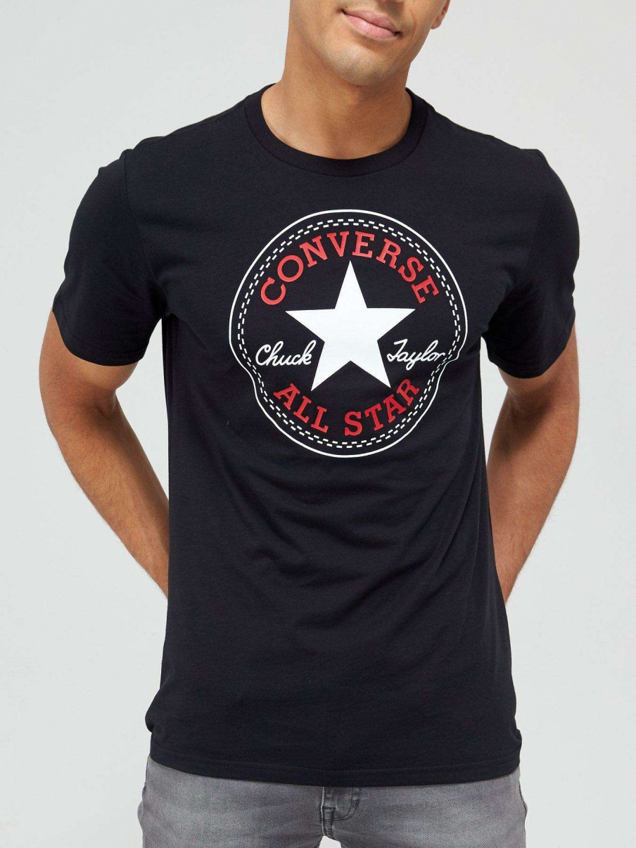 Men * | Converse Chuck Taylor Patch Graphic T-Shirt Black