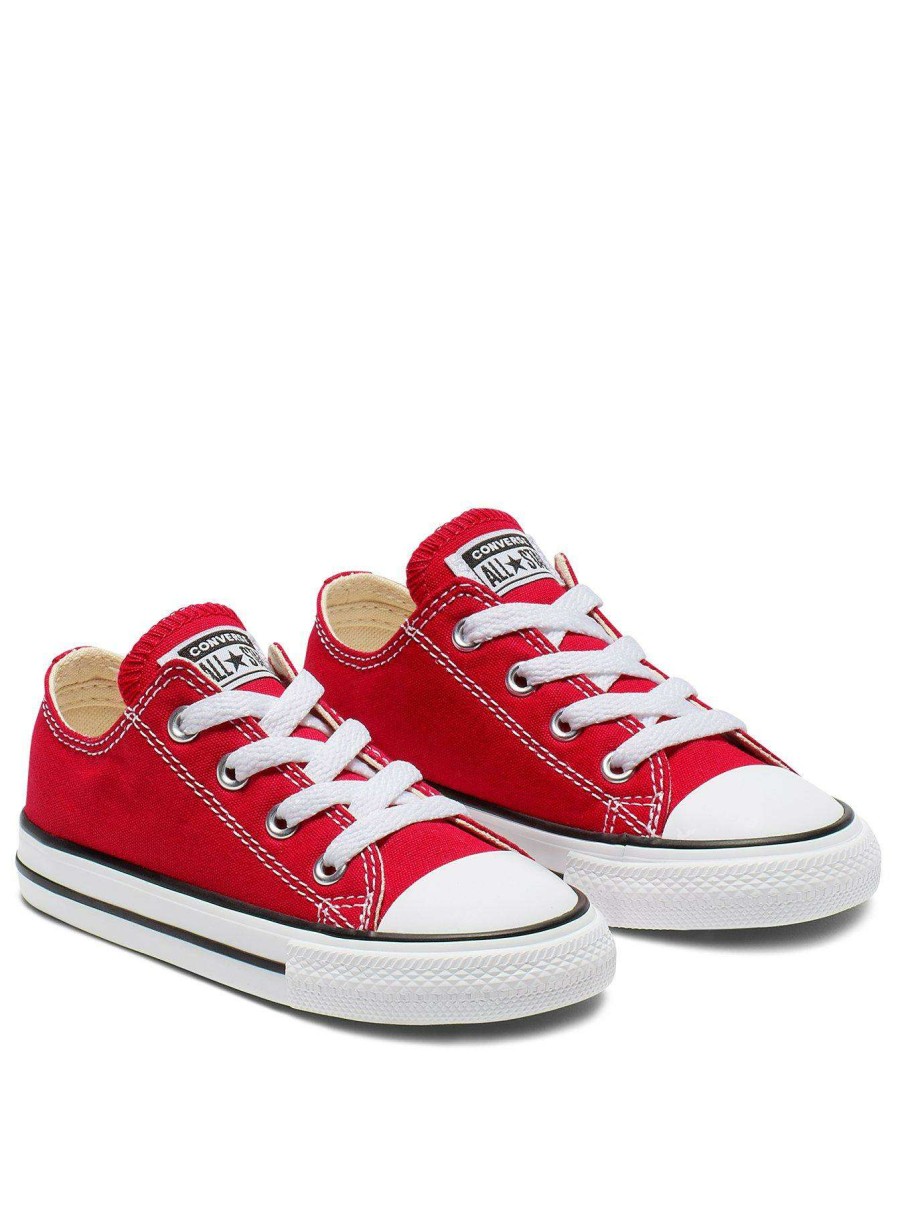 Kids * | Converse Chuck Taylor All Star Ox Infant Unisex Trainers -Red