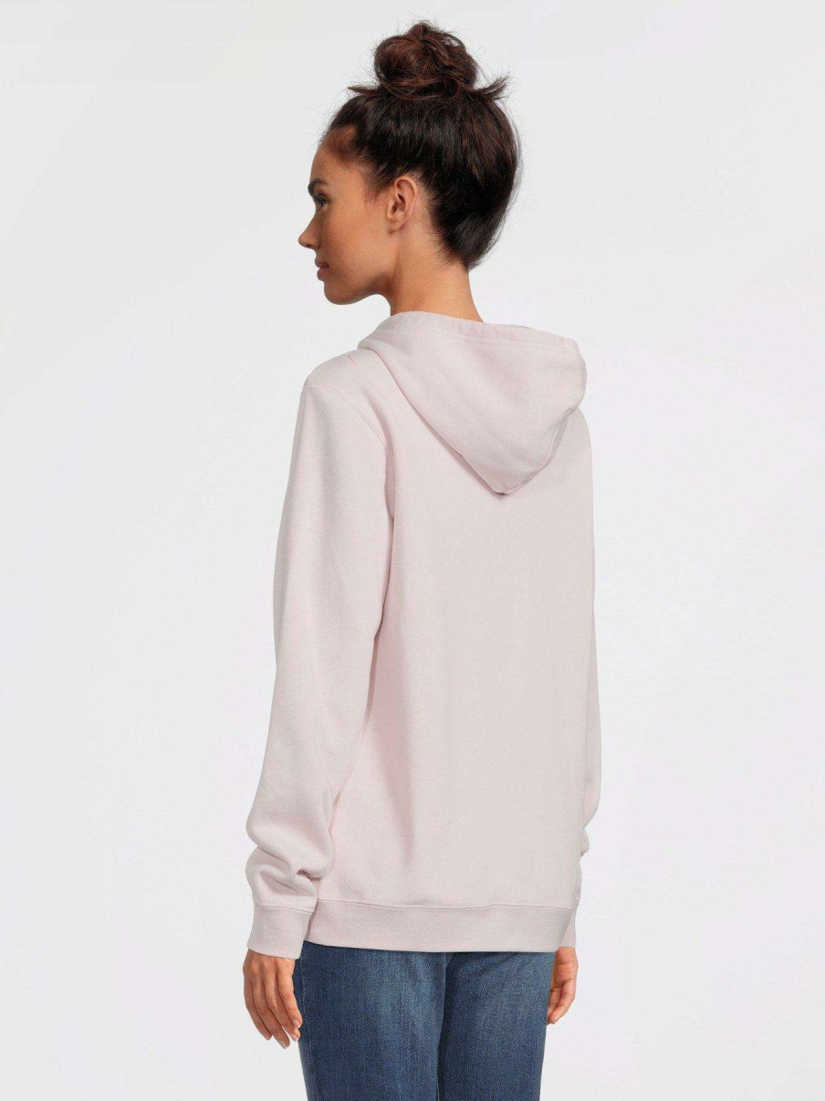 Women * | Converse Left Chest Star Chev Emb Classic Hoodie Pink