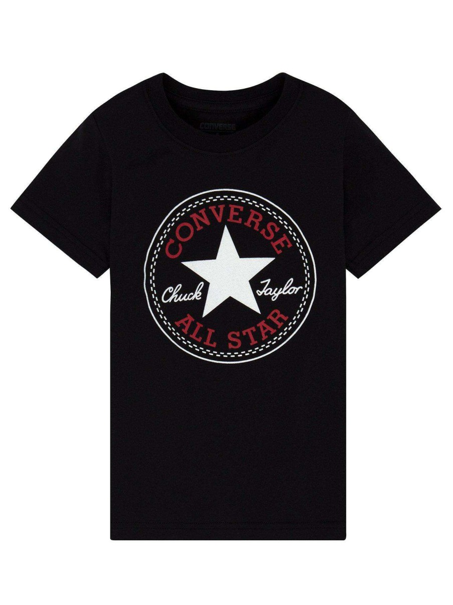 Kids * | Converse Older Boy Core Chuck Patch T-Shirt Black