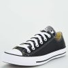 Women * | Converse Chuck Taylor All Star Leather Ox Black White