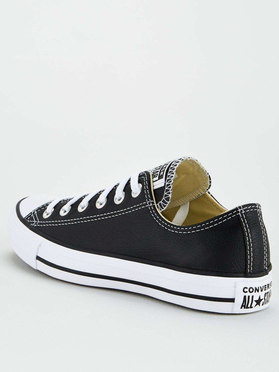 Women * | Converse Chuck Taylor All Star Leather Ox Black White