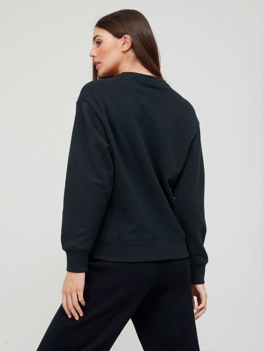 Women * | Converse Chuck Taylor Love Me Sweat Top Black