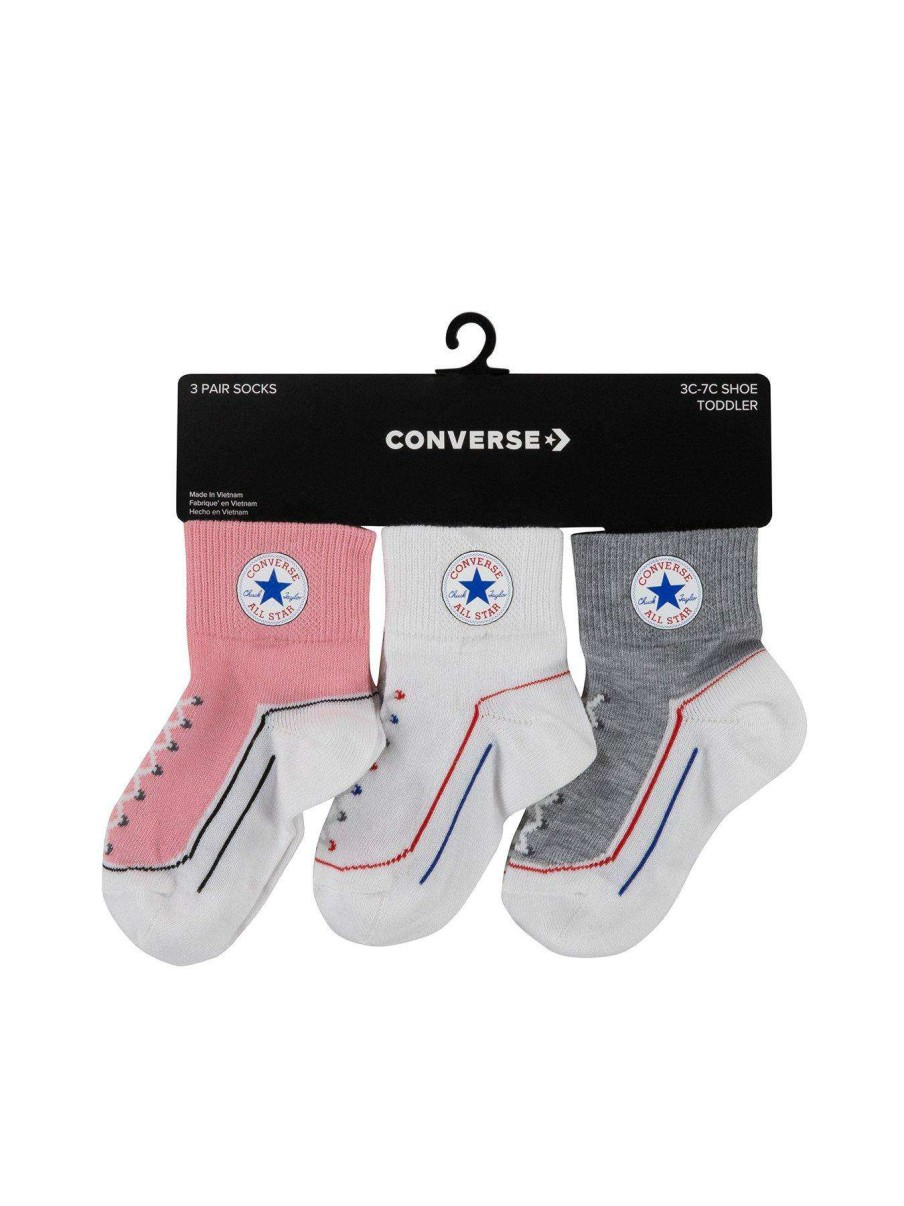 Gifts * | Converse Younger Chuck Infant Toddler Quarter 3Pk