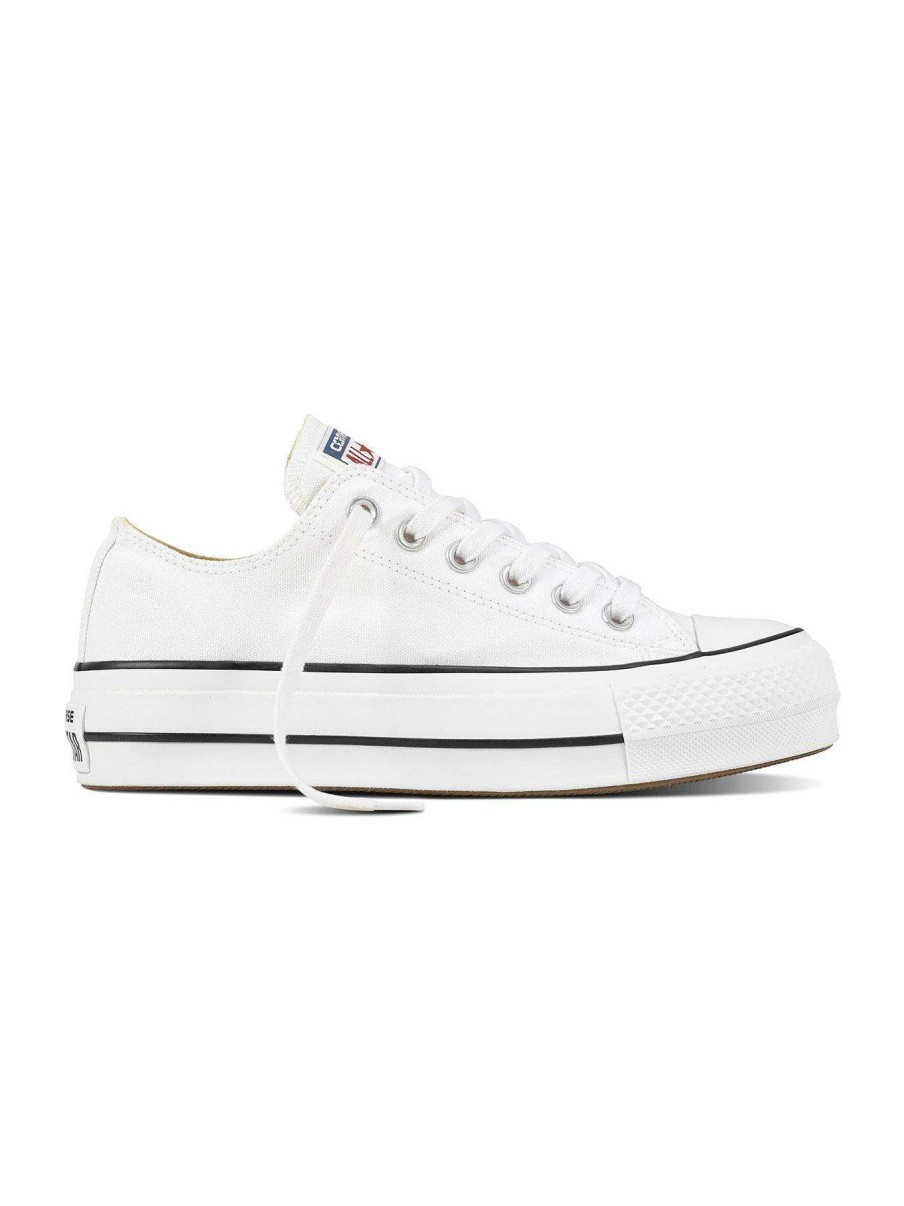 Women * | Converse Chuck Taylor All Star Platform Lift Ox White